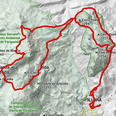 Íllora - Las Yeseras - Sierra Parapanda - Hoya del Brezal