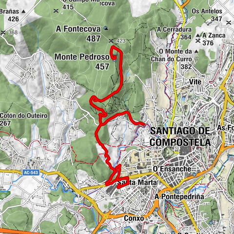 Santa Marta - O Monte do Pedroso - Monte Pedroso - Santiago de Compostela