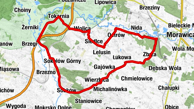 Sobków - Błonie - Sokołów Dolny - Kościół pw. Świętego Maksymiliana Marii Kolbego w Wolicy