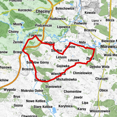 Sobków - Błonie - Sokołów Dolny - Kościół pw. Świętego Maksymiliana Marii Kolbego w Wolicy