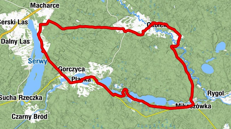 Płaska - Bar Bike - Kaplica - Mołowiste