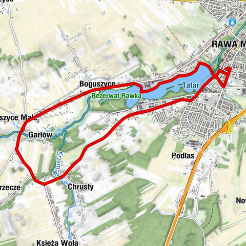 Rawa Mazowiecka - Boguszyce - Garłów - Boguszyce Małe
