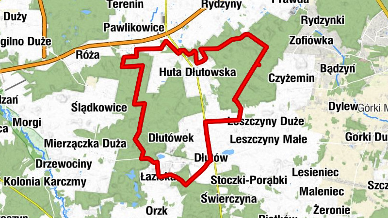 Dłutów - Łaziska - Kościół św. Józefa Oblubieńca Najświętszej Maryi Panny i Narodzenia Najświętszej Maryi Panny - Okrągła Góra