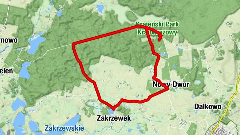 powiat sępoleński - Zakrzewskie Wybudowania - Zakrzewek - Pod Lasem