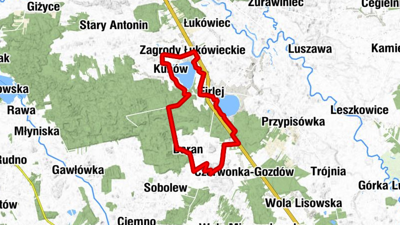 Czerwonka-Gozdów - Czerwonka Mała - Kościół pw. Przemienienia Pańskiego - Firlej