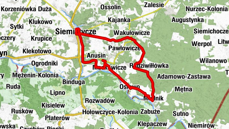 Mielnik - Restauracja Nowa Wczasowa - Cerkiew pw. Świętych Apostołów Piotra i Pawła - Cerkiew pw. Świętych Cyryla i Metodego