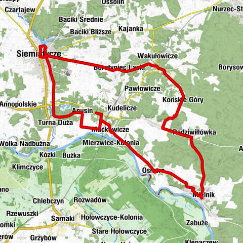 Mielnik - Restauracja Nowa Wczasowa - Cerkiew pw. Świętych Apostołów Piotra i Pawła - Cerkiew pw. Świętych Cyryla i Metodego