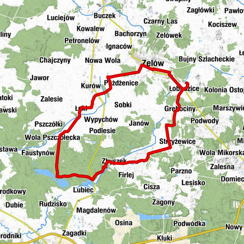 Kolonia Łobudzice - Kościół św. Wawrzyńca - Zelów - Kościół św. Kazimierza i św. Barbary