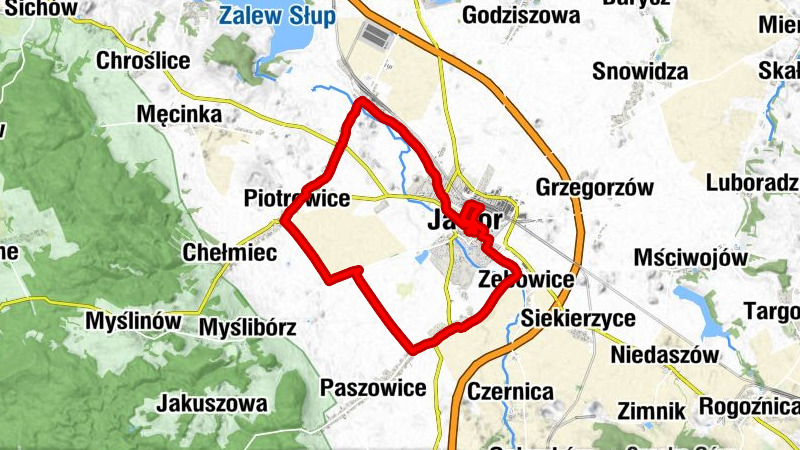 Jawor - Kościół pw. Świętego Marcina - Kościół pw. Świętej Barbary - Kościół pw. Narodzenia Najświętszej Marii Panny