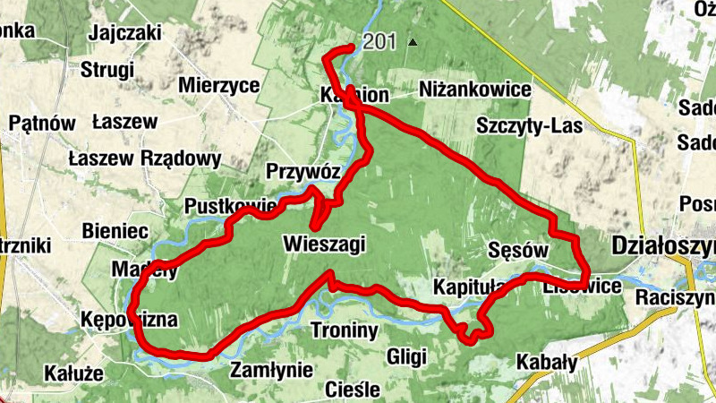Jesiona - Toporów - Kamion - Zelce
