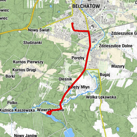 Bełchatów - Kościół pw. Zesłania Ducha Świętego - Księży Młyn - Rząsawa
