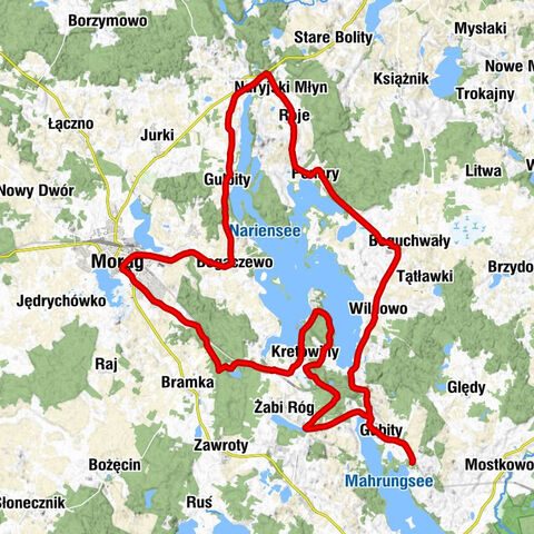 Kozia Góra - Gubity - Morąg - Kościół pw. Świętej Barbary