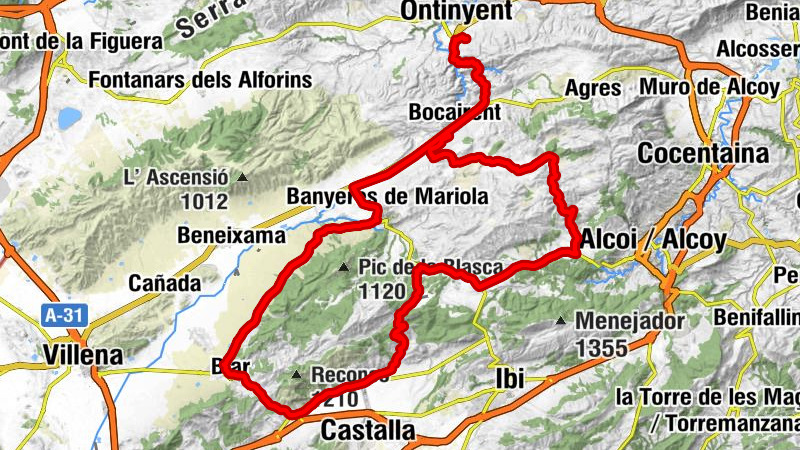 Ontinyent - La Rotonda - Puerto de Biar - Església de Nostra Senyora de l'Assumpció