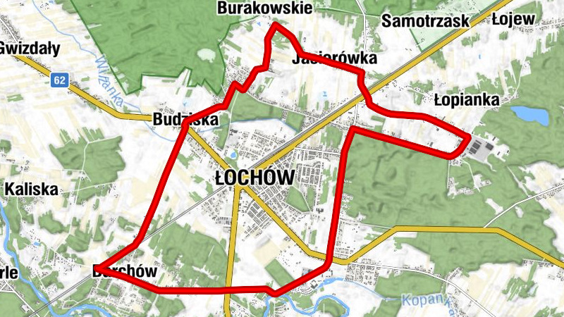 Baczki Fabryczne - Łopianka - Jasiorówka - Kościół pw. Świętego Andrzeja Boboli