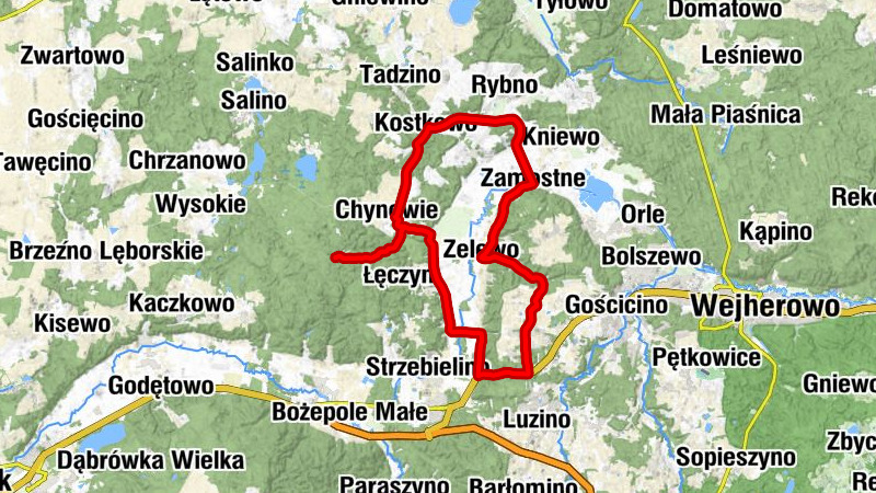 powiat wejherowski - Chynowiec - Zielnowo - Kębłowska Tama