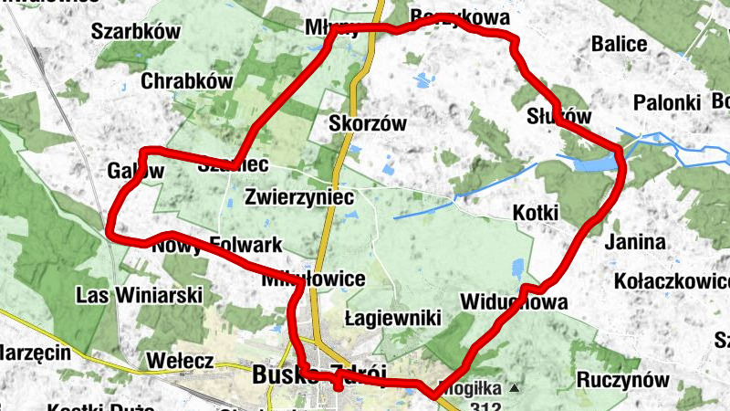 Osiedle Orła Białego - Osiedle Generała Władysława Andersa - Kaplica cmentarna - Busko-Zdrój