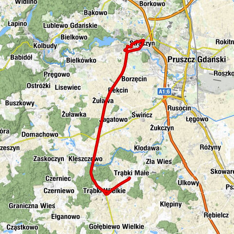 Trąbki Małe - Miód Malina - Marilyn Bar - Kościół pw. Wniebowzięcia Najświętszej Maryi Panny