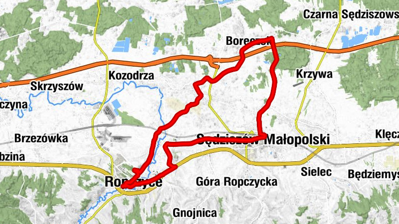 Ropczyce - Pietrzejowa - Witkowice Dolne - Sędziszów Małopolski