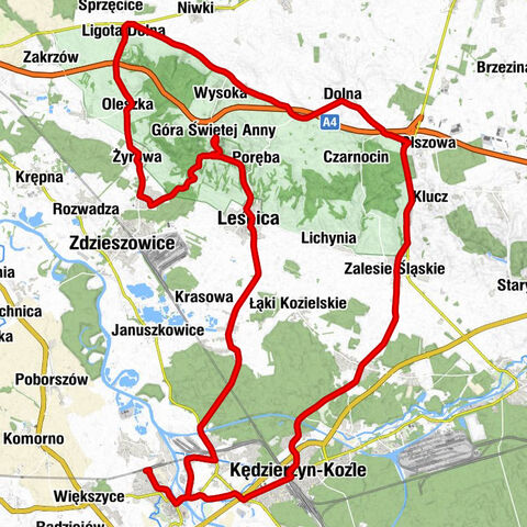 Kędzierzyn-Koźle Zachodnie - Kościół Ewangelicko-Augsburski - Góra Świętej Anny - Kościół parafialny pw. Trójcy Świętej