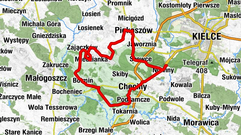 Słowik - Chęciny - Kościół pw. Narodzenia Najświętszej Maryi Panny w Bolminie - Piekoszów