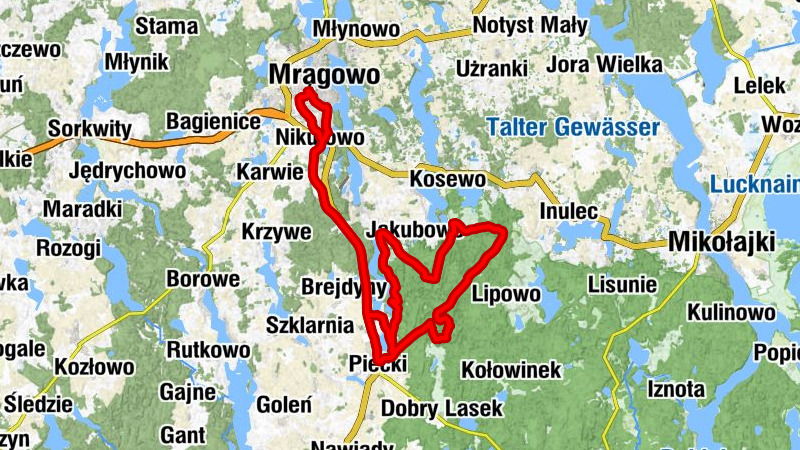 Osiedle Brzozowe - Nikutowo - Kromnice - Mrągowo