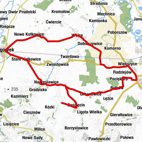 Gościęcin - Kościół parafialny pw. św. Katarzyny Aleksandryjskiej - Kościół św. Barbary - Kościół Matki Bożej Dobrej Rady
