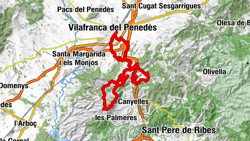 Molí d'en Rovira - Turó de les Tres Partions - Puig de l'Àliga - Penya de l'Escofet