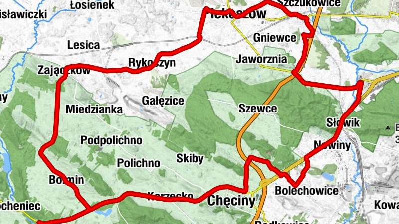 Bolmin - Kościół pw. Narodzenia Najświętszej Maryi Panny w Bolminie - Piekoszów - Chęciny