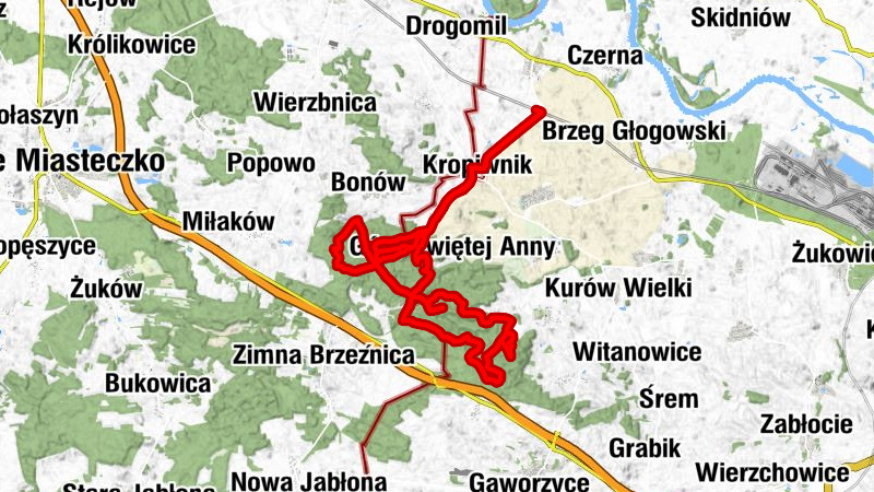 Czerna - Bezwid - Góra Jana - Garb Kocich Gór