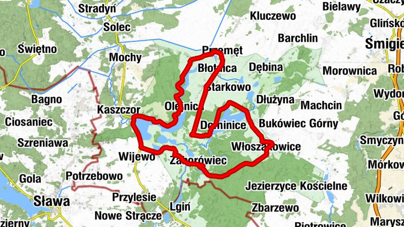 Zaborówiec - Kaplica dojazdowa - Kościół pw. św. Apostołów Piotra i Pawła - Kościół pw. św. Jadwigi