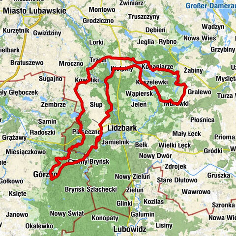 Lidzbark-Nadleśnictwo - Klonowo - Kościół pw. Świętego Marcina Biskupa - Kaplica pw. Świętego Huberta