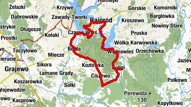 Kuligi - Ciszewo - Rajgród - Kaplica cmentarna