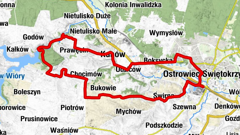 Ostrowiec Świętokrzyski - Kazimierzówka - Kunów