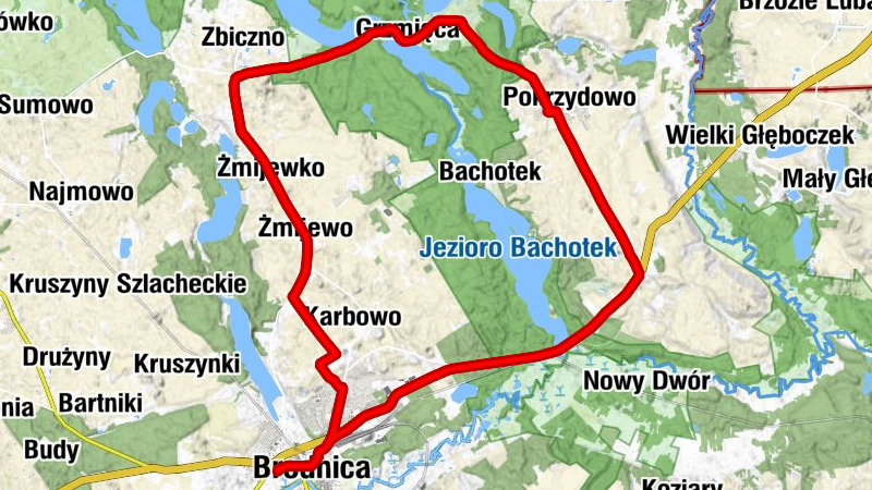 Brodnica - Stacja Tama - Domowe Smaki - Zajazd Tama Brodzka - Kościół pw. Świętego Jakuba Apostoła