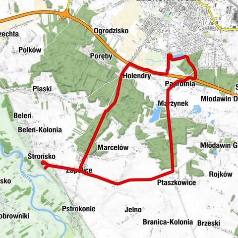 Kościół św. Urszuli Dziewicy i Męczennicy - Strońsko - Kaplica Krzyża Świętego - Zduńska Wola