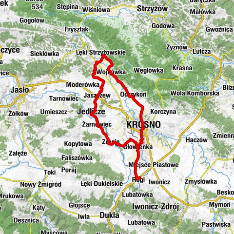 Rogaty Gościniec - Kościół pw. Św. Zofii - Kościół Podwyższenia Krzyża Świętego - Kościół św. Jadwigi Królowej