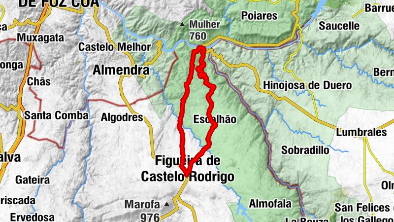 Figueira de Castelo Rodrigo - Escalhão - Alto da Sapinha - Barca d'Alva