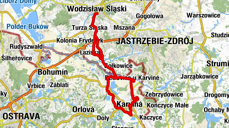 Wodzisław Śląski - Kościół pw. Świętej Anny - Kaple sv. Jana Nepomuckého - Kostel sv. Marka