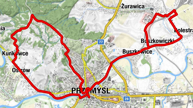 Buszkowiczki - Kościół pw. Najświętszej Maryi Panny Królowej - Galeon - Parcelacja