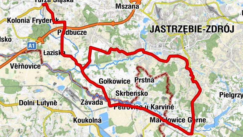 Karczma pod Sandaczem - Kościół pw. Świętej Anny - Kaplica pw. Świętego Mikołaja - Kaplica św. Jana Nepomucena