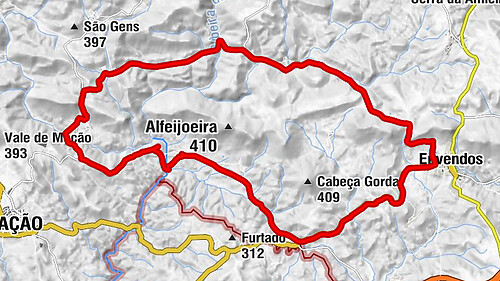 Mação, Penhascoso e Aboboreira - Casas da Ribeira - Caratão - Envendos