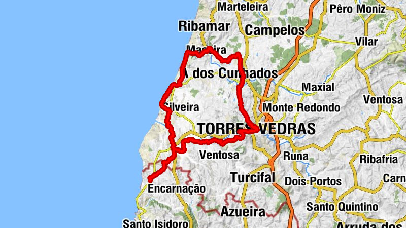 Charneca - Ermida de Nossa Senhora do Ameal - Forte de São Vicente - Ermida de Santa Helena