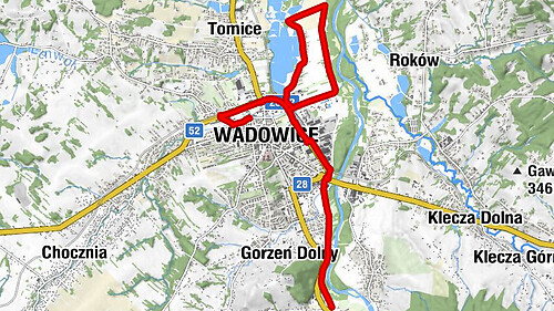Wadowice - Osiedle Łąki - Łazówka - Osiedle Wadowity