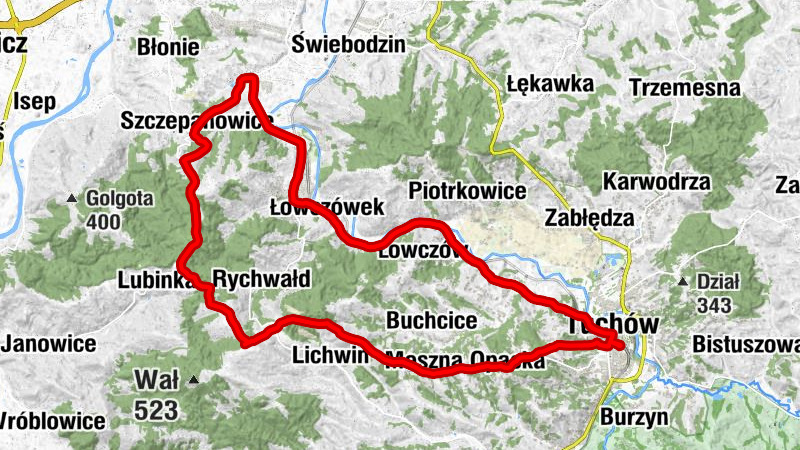 Tuchów - Osiedle Centrum - Wał Rychwałdzki