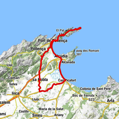 sa Pobla - el Fumat - La Roca Blanca - Muro