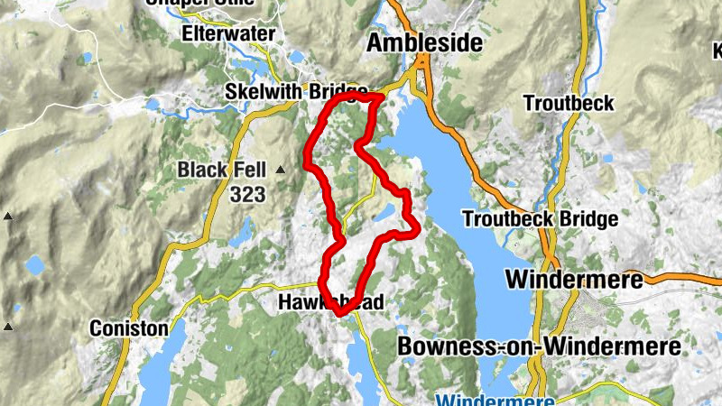 Brathay - High Wray - Colthouse - Hawkshead