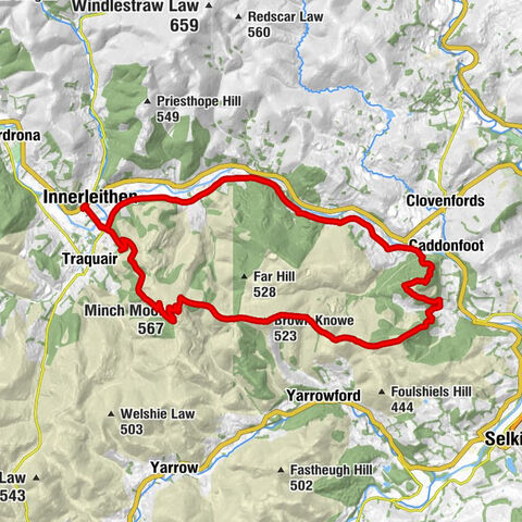Innerleithen - Minch Moor - Brown Knowe - Craig Hill