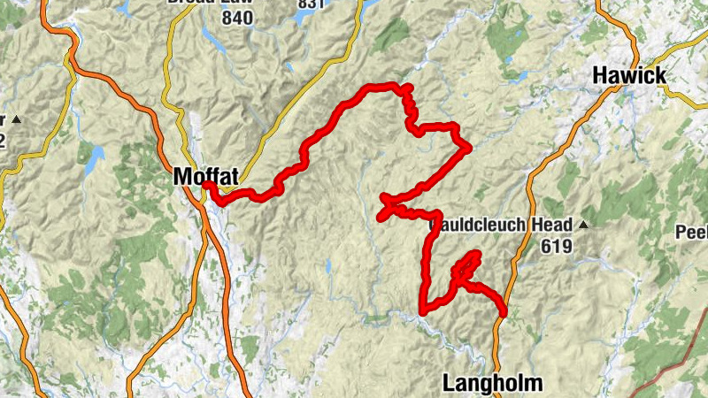 Moffat - Over Phawhope - Deephope Hill - Witch Craig