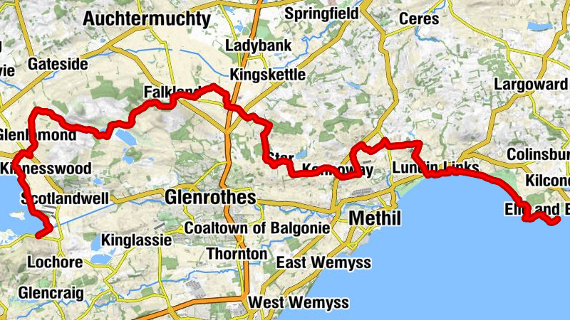 Earlsferry - Kincraig Hill - Falkland Parish Church - Perth and Kinross