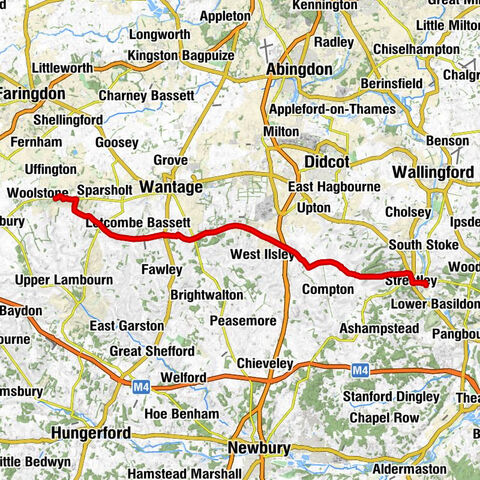 Kingston Lisle - Round Hill - Cwichelmeshlaew Hill - Goring-on-Thames